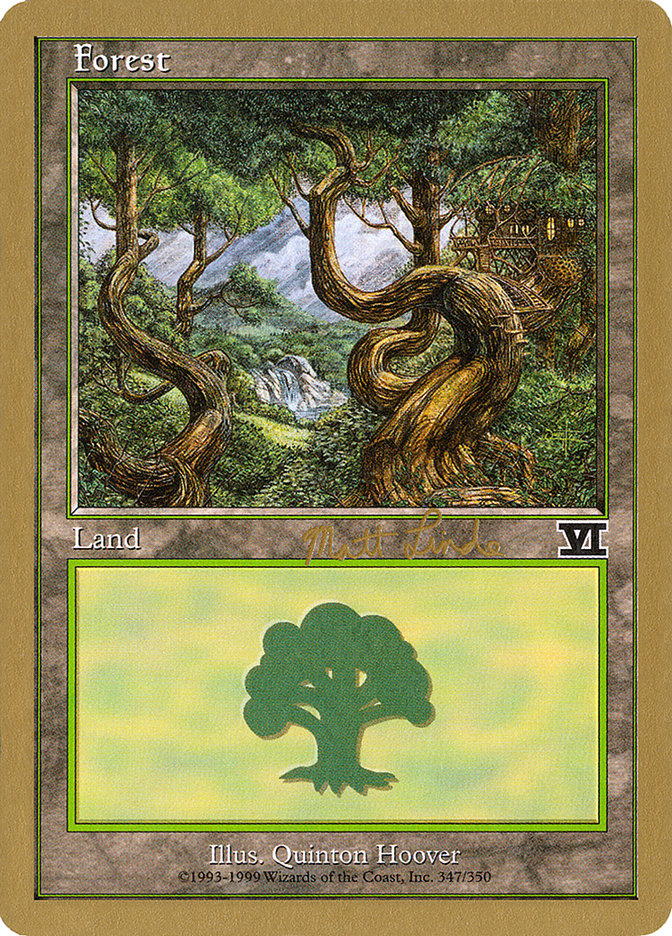 Forest (ml347b) (Matt Linde) [World Championship Decks 1999] | Exor Games New Glasgow