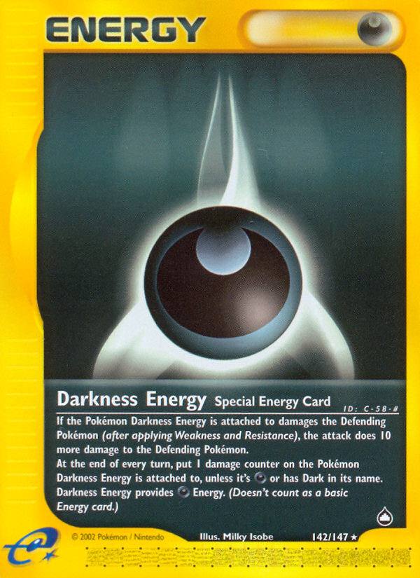 Darkness Energy (142/147) [Aquapolis] | Exor Games New Glasgow