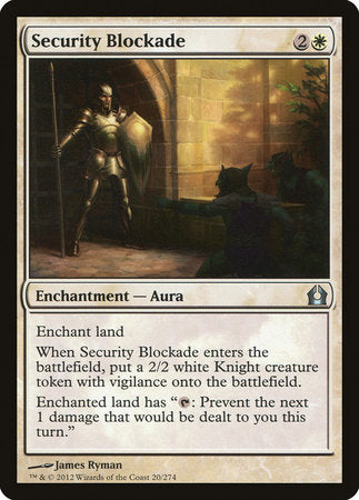 Security Blockade [Return to Ravnica] | Exor Games New Glasgow