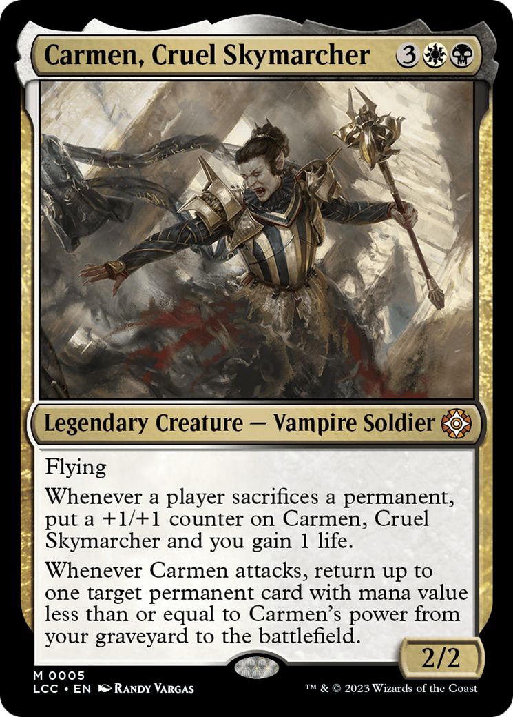 Carmen, Cruel Skymarcher [The Lost Caverns of Ixalan Commander] | Exor Games New Glasgow