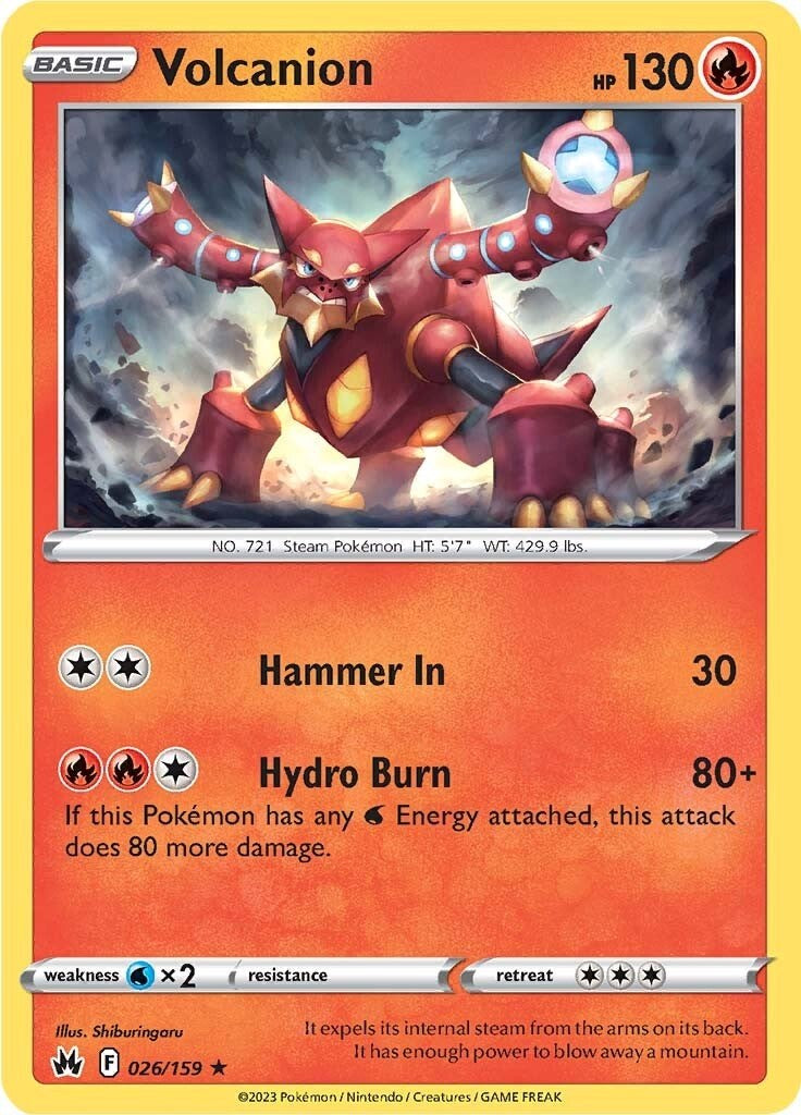 Volcanion (026/159) [Sword & Shield: Crown Zenith] | Exor Games New Glasgow