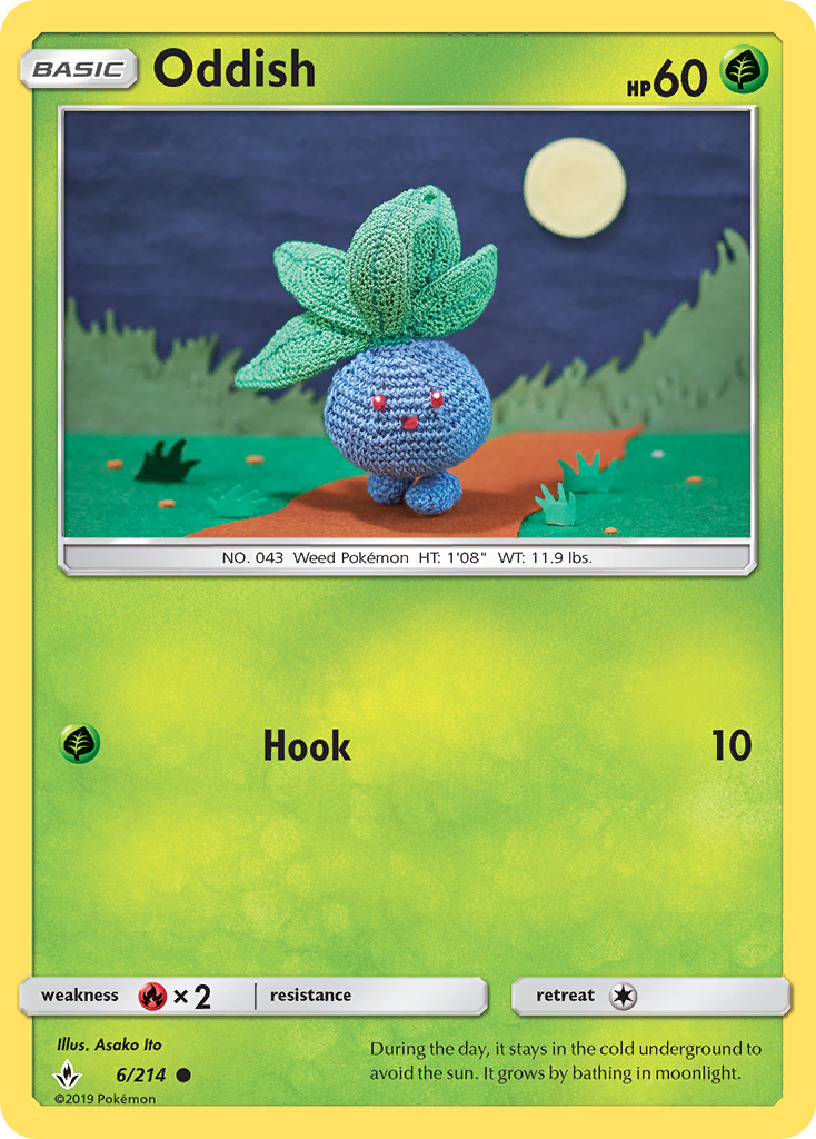 Oddish (6/214) [Sun & Moon: Unbroken Bonds] | Exor Games New Glasgow