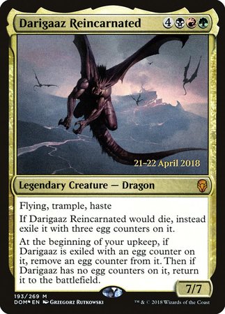 Darigaaz Reincarnated [Dominaria Promos] | Exor Games New Glasgow