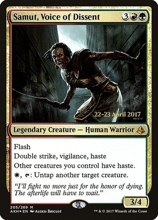 Samut, Voice of Dissent [Amonkhet Promos] | Exor Games New Glasgow