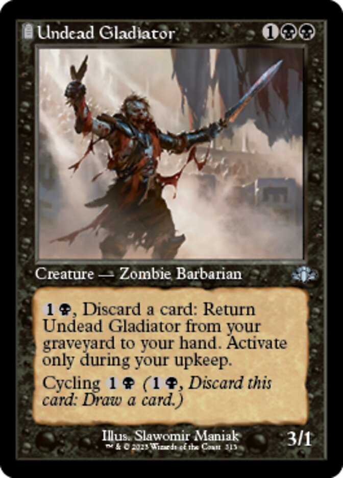 Undead Gladiator (Retro) [Dominaria Remastered] | Exor Games New Glasgow