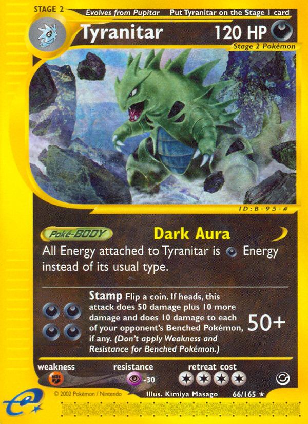 Tyranitar (66/165) [Expedition: Base Set] | Exor Games New Glasgow