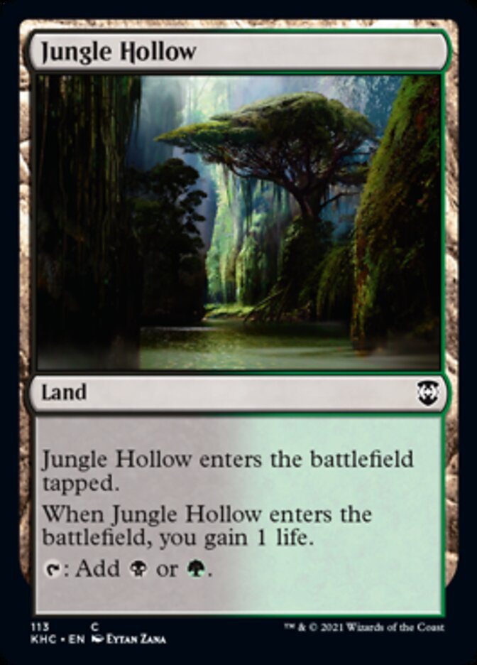 Jungle Hollow [Kaldheim Commander] | Exor Games New Glasgow