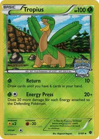 Tropius (5/101) (National Championship Staff Promo) [Black & White: Plasma Blast] | Exor Games New Glasgow