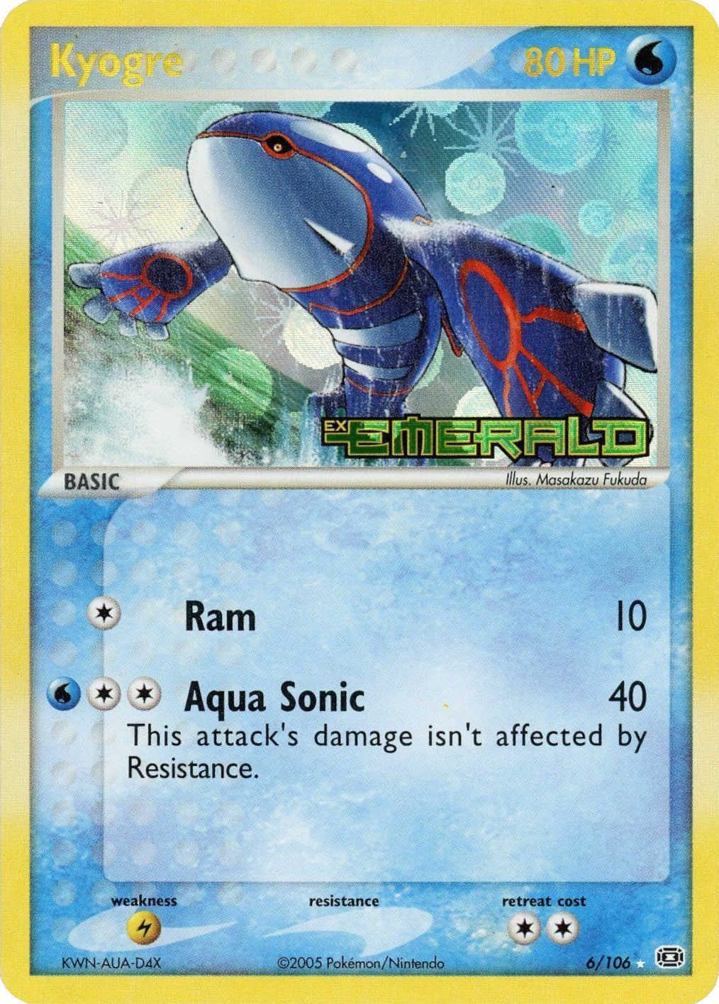 Kyogre (6/106) (Stamped) [EX: Emerald] | Exor Games New Glasgow