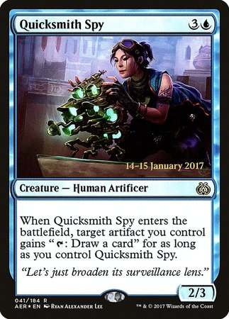 Quicksmith Spy [Aether Revolt Promos] | Exor Games New Glasgow