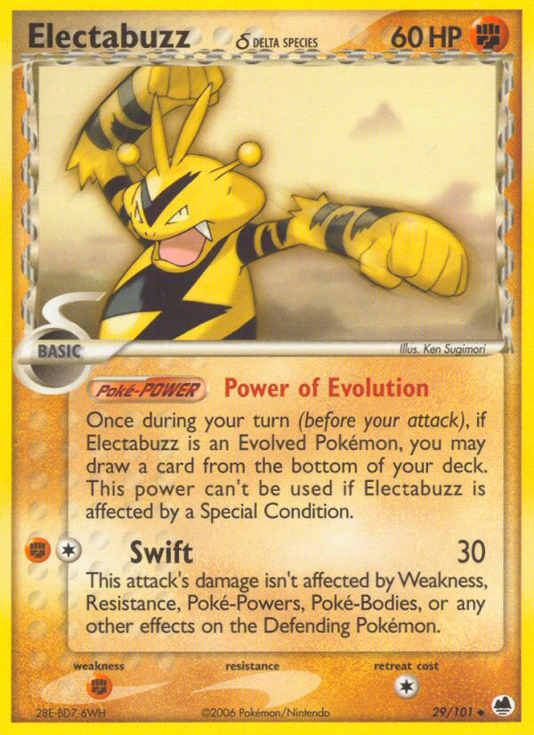 Electabuzz (29/101) (Delta Species) [EX: Dragon Frontiers] | Exor Games New Glasgow