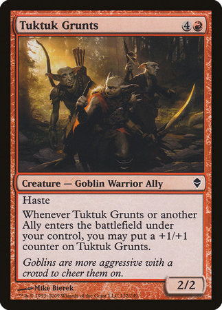 Tuktuk Grunts [Zendikar] | Exor Games New Glasgow