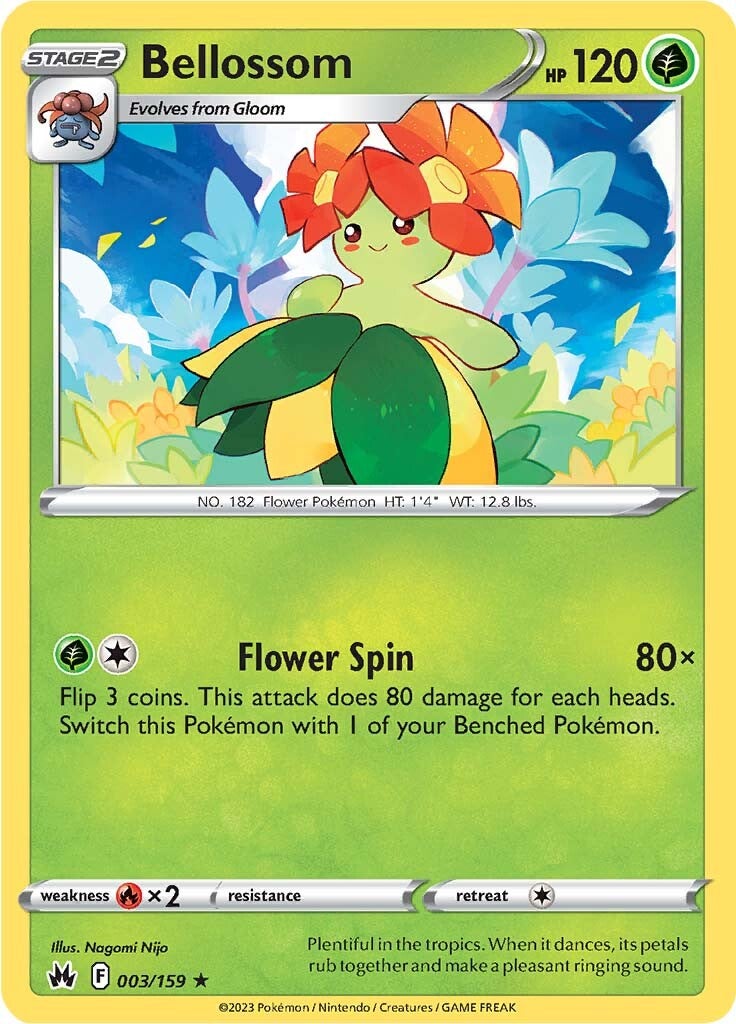 Bellossom (003/159) [Sword & Shield: Crown Zenith] | Exor Games New Glasgow