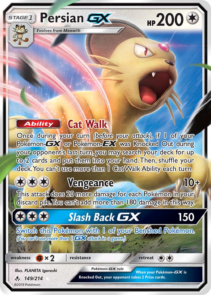 Persian GX (149/214) [Sun & Moon: Unbroken Bonds] | Exor Games New Glasgow