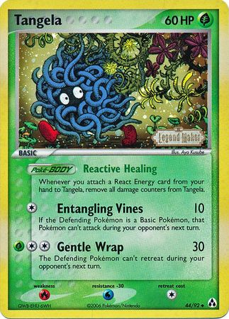 Tangela (44/92) (Stamped) [EX: Legend Maker] | Exor Games New Glasgow