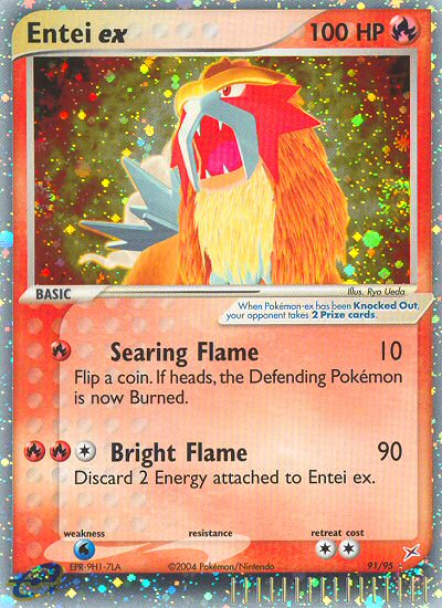 Entei ex (91/95) [EX: Team Magma vs Team Aqua] | Exor Games New Glasgow