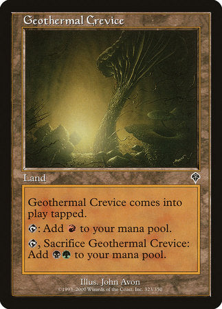 Geothermal Crevice [Invasion] | Exor Games New Glasgow