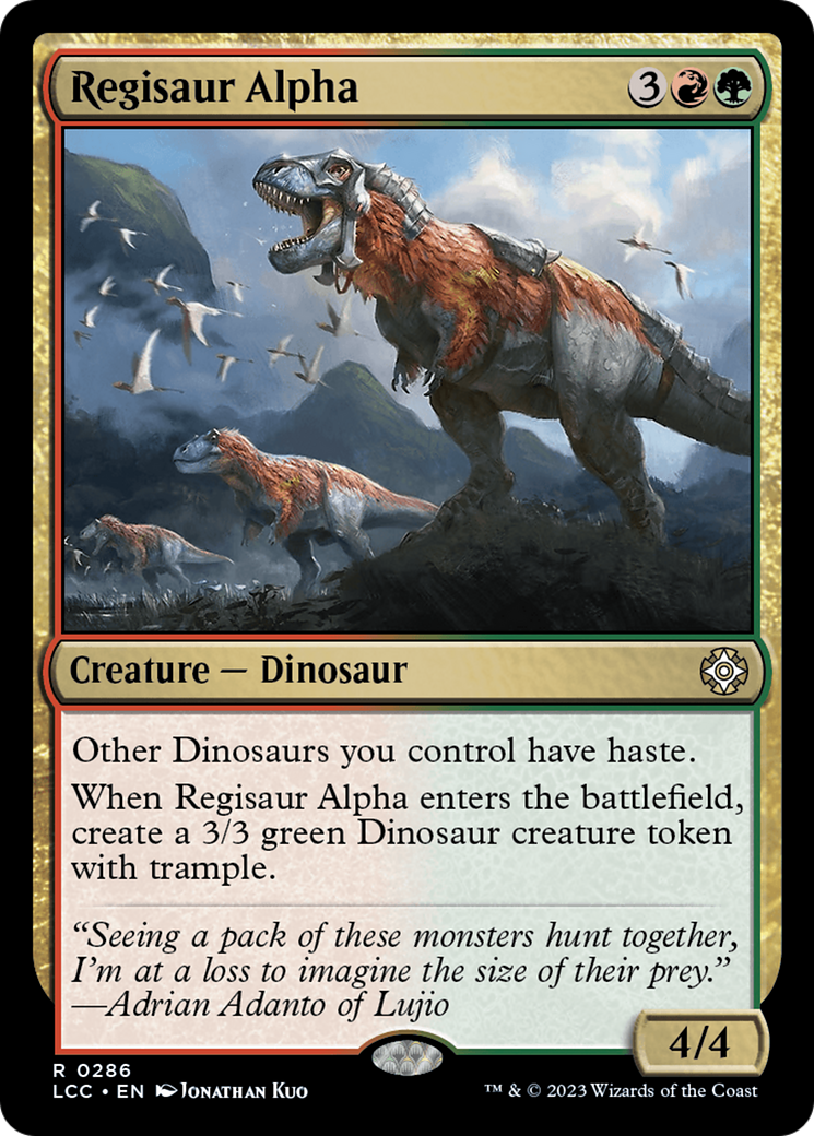 Regisaur Alpha [The Lost Caverns of Ixalan Commander] | Exor Games New Glasgow