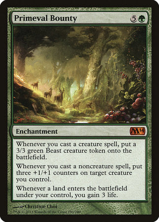 Primeval Bounty [Magic 2014] | Exor Games New Glasgow