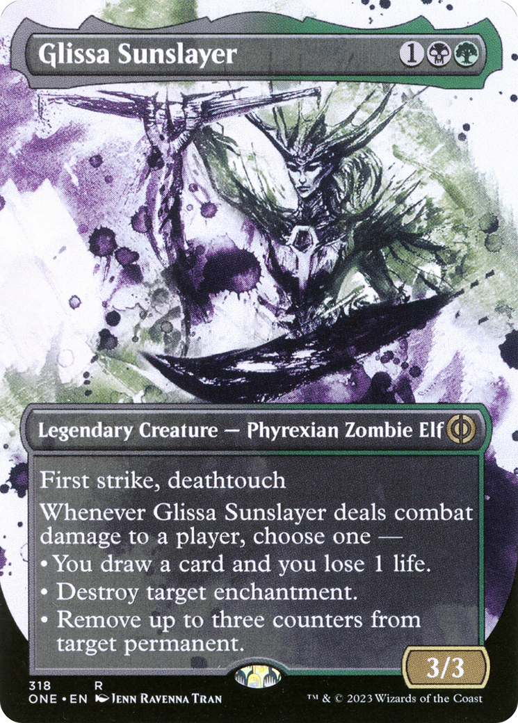 Glissa Sunslayer (Borderless Ichor) [Phyrexia: All Will Be One] | Exor Games New Glasgow