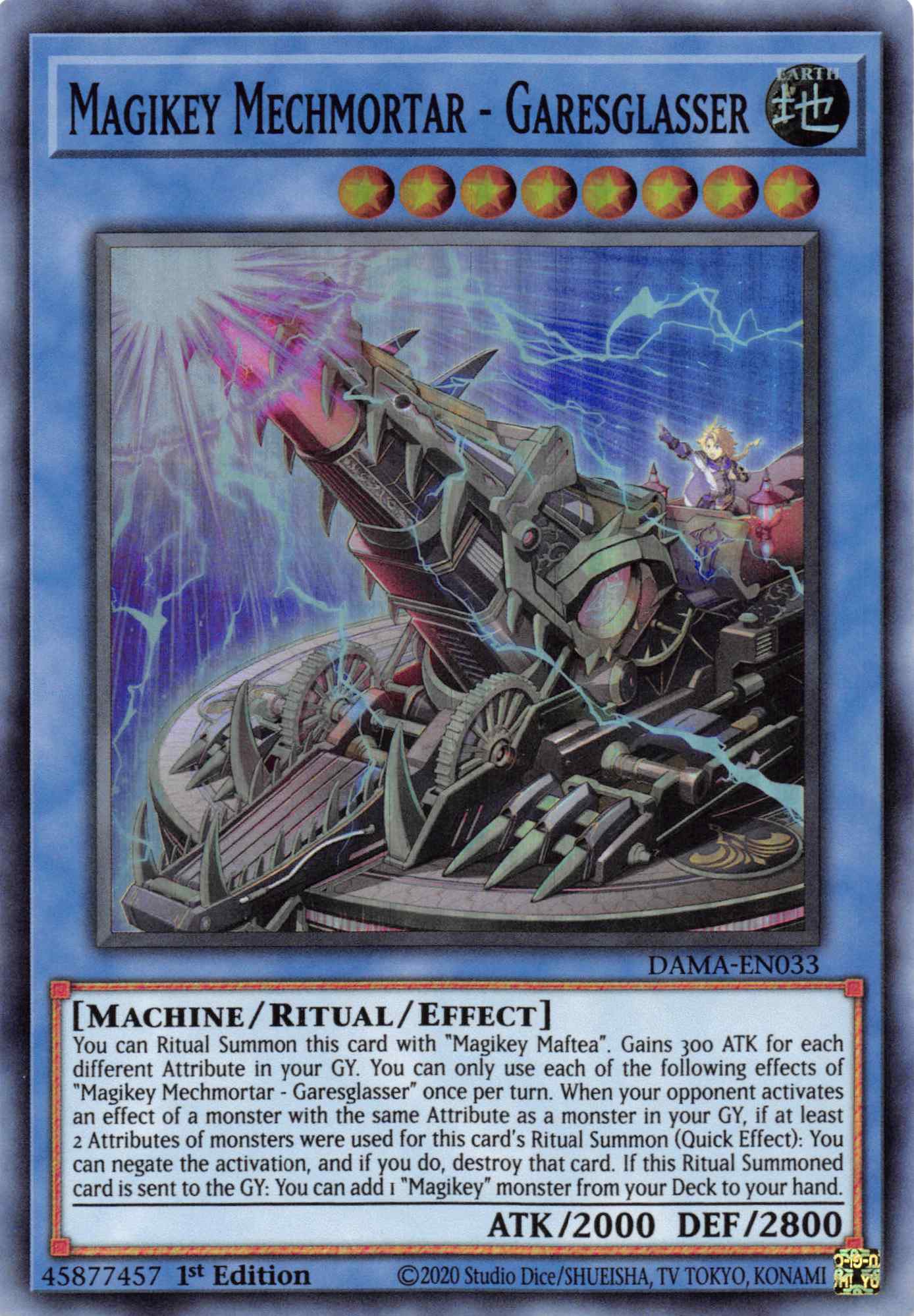 Magikey Mechmortar - Garesglasser [DAMA-EN033] Super Rare | Exor Games New Glasgow