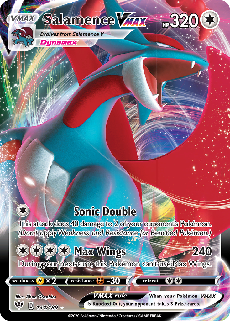 Salamence VMAX (144/189) [Sword & Shield: Darkness Ablaze] | Exor Games New Glasgow