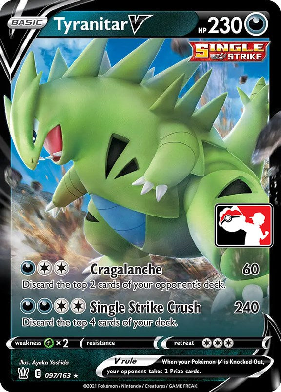 Tyranitar V (097/163) [Prize Pack Series One] | Exor Games New Glasgow