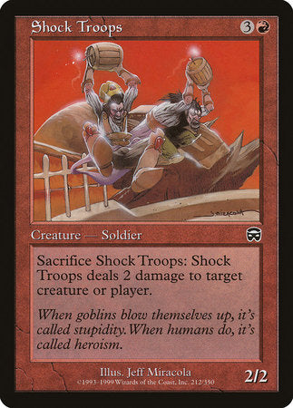 Shock Troops [Mercadian Masques] | Exor Games New Glasgow