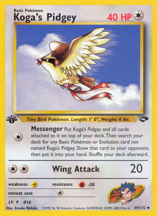 Koga's Pidgey (49/132) [Gym Challenge 1st Edition] | Exor Games New Glasgow