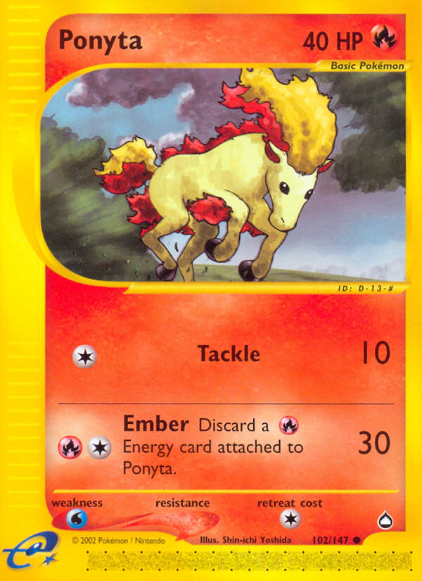 Ponyta (102/147) [Aquapolis] | Exor Games New Glasgow