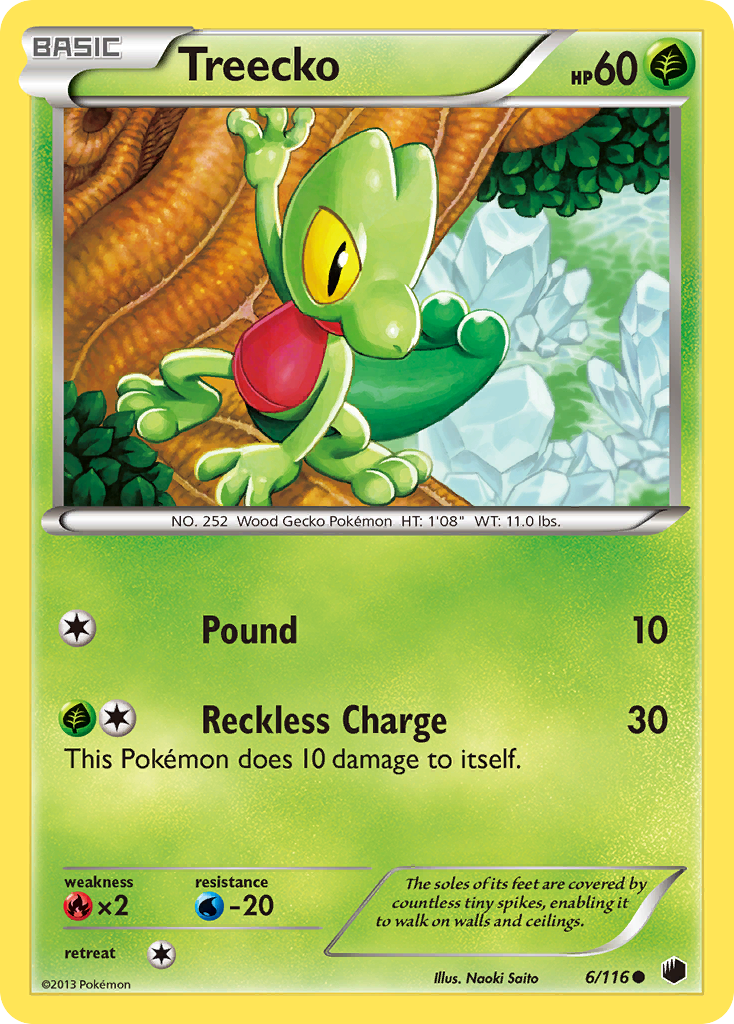 Treecko (6/116) [Black & White: Plasma Freeze] | Exor Games New Glasgow