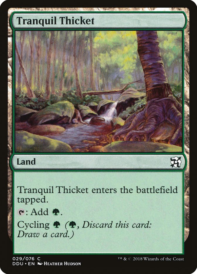 Tranquil Thicket [Duel Decks: Elves vs. Inventors] | Exor Games New Glasgow