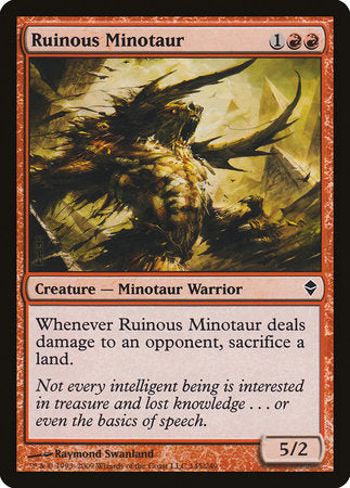 Ruinous Minotaur [Zendikar] | Exor Games New Glasgow