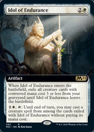 Idol of Endurance (Extended Art) [Core Set 2021] | Exor Games New Glasgow