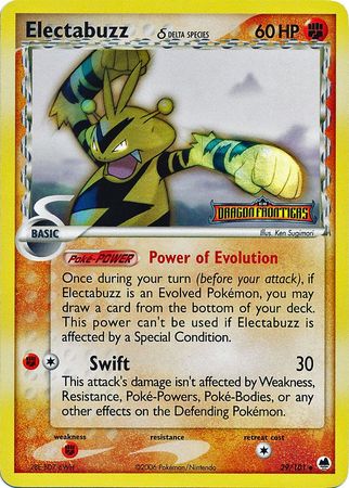 Electabuzz (29/101) (Delta Species) (Stamped) [EX: Dragon Frontiers] | Exor Games New Glasgow