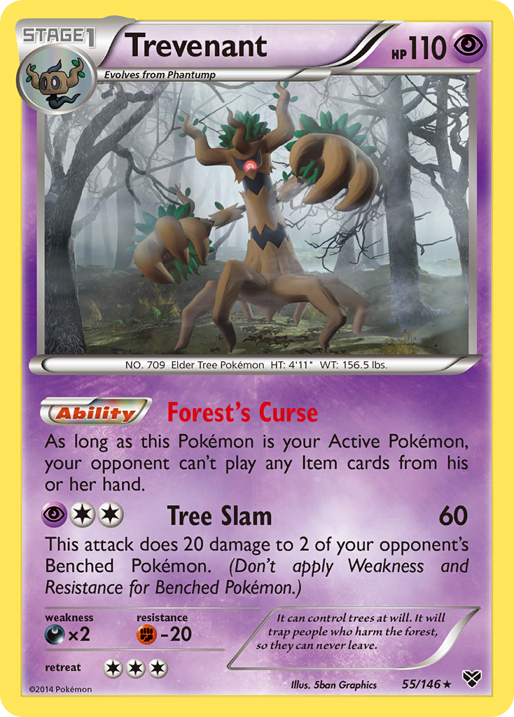 Trevenant (55/146) [XY: Base Set] | Exor Games New Glasgow