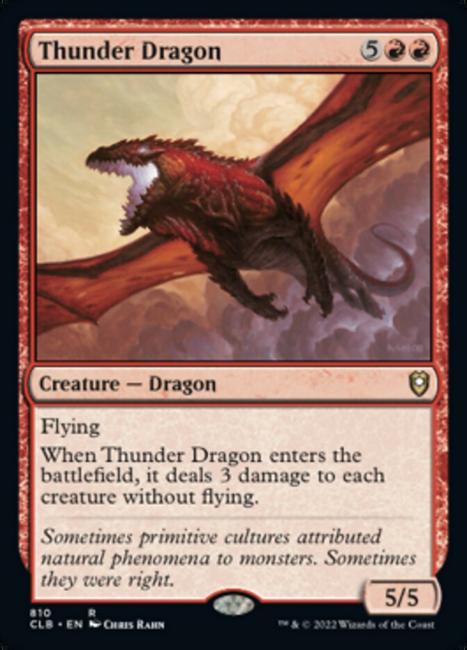 Thunder Dragon [Commander Legends: Battle for Baldur's Gate] | Exor Games New Glasgow