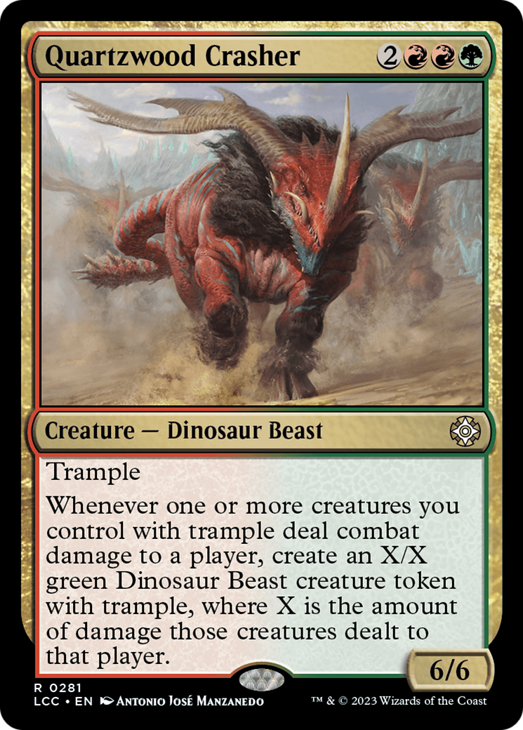 Quartzwood Crasher [The Lost Caverns of Ixalan Commander] | Exor Games New Glasgow