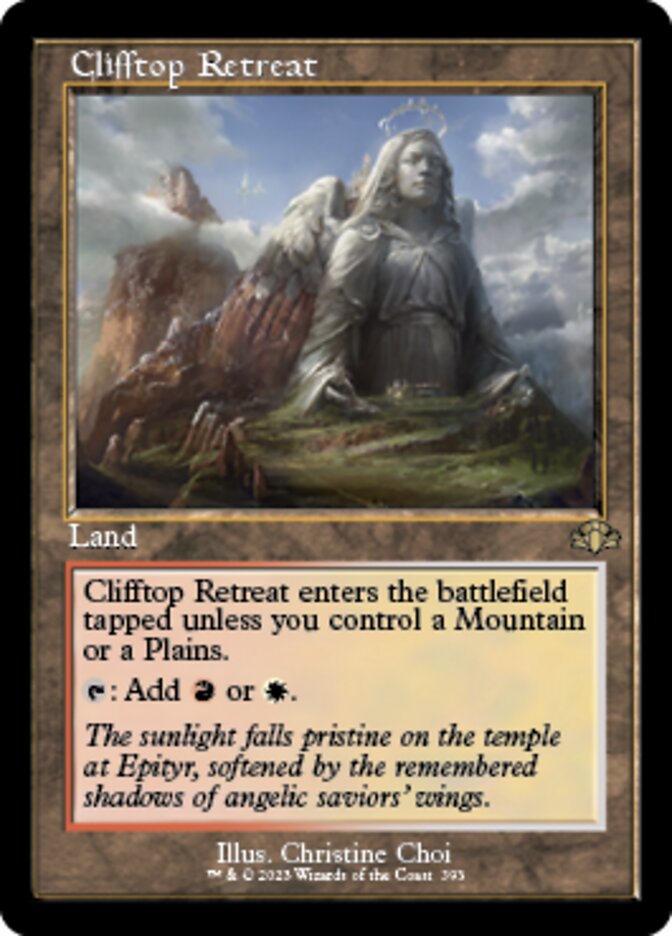 Clifftop Retreat (Retro) [Dominaria Remastered] | Exor Games New Glasgow