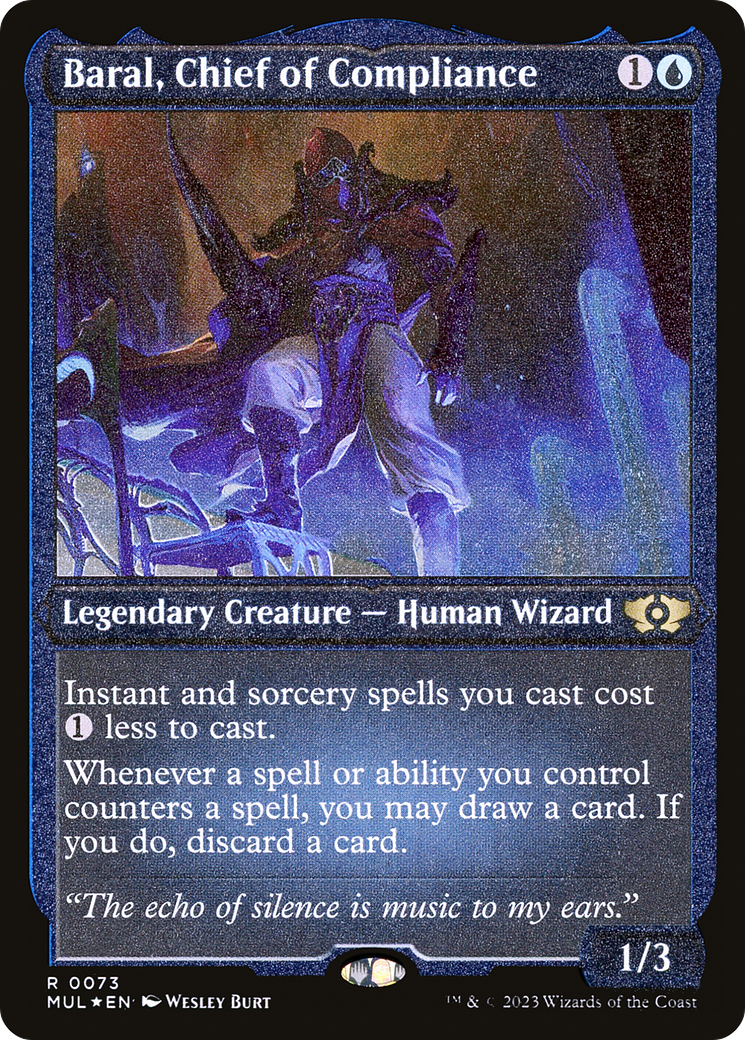 Baral, Chief of Compliance (Foil Etched) [Multiverse Legends] | Exor Games New Glasgow