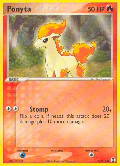 Ponyta (76/112) [EX: FireRed & LeafGreen] | Exor Games New Glasgow