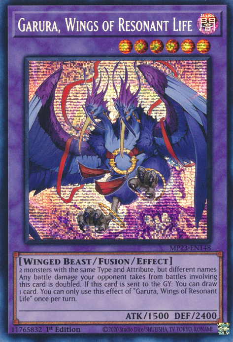 Garura, Wings of Resonant Life [MP23-EN148] Prismatic Secret Rare | Exor Games New Glasgow