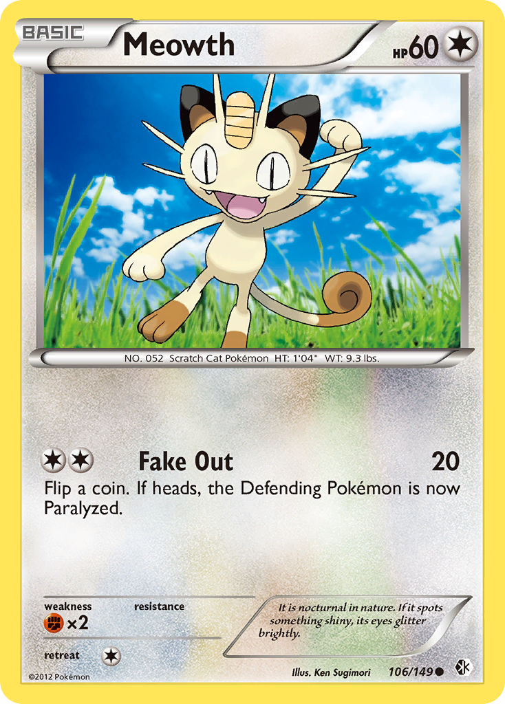 Meowth (106/149) [Black & White: Boundaries Crossed] | Exor Games New Glasgow