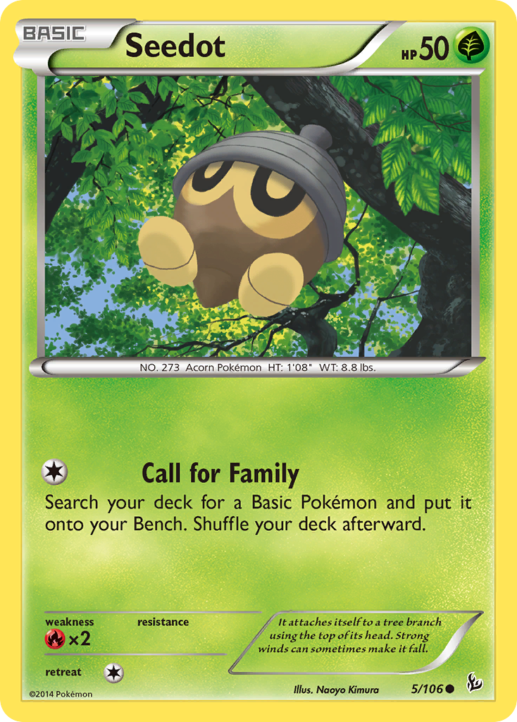 Seedot (5/106) [XY: Flashfire] | Exor Games New Glasgow