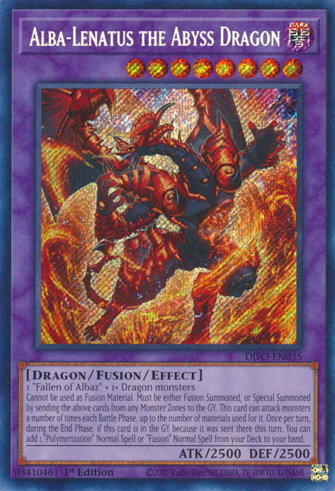 Alba-Lenatus the Abyss Dragon [DIFO-EN035] Secret Rare | Exor Games New Glasgow