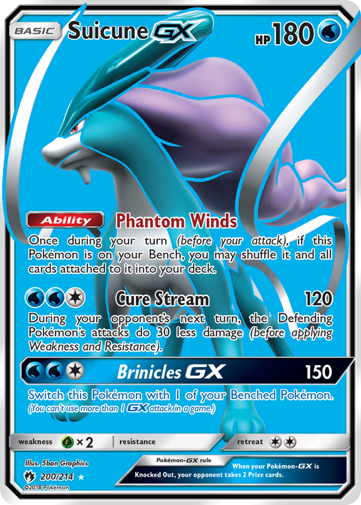 Suicune GX (200/214) [Sun & Moon: Lost Thunder] | Exor Games New Glasgow