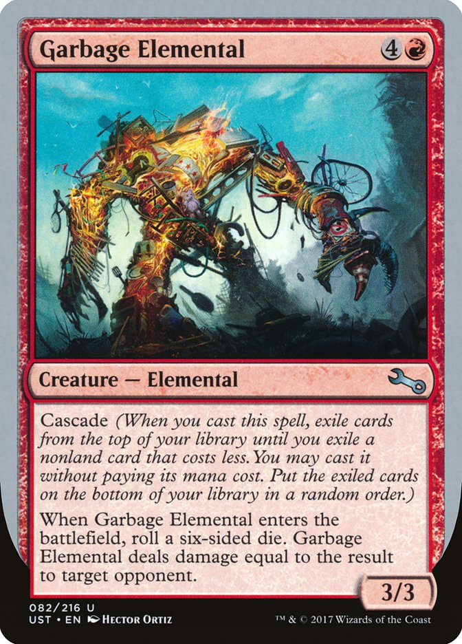 Garbage Elemental (3/3 Creature) [Unstable] | Exor Games New Glasgow