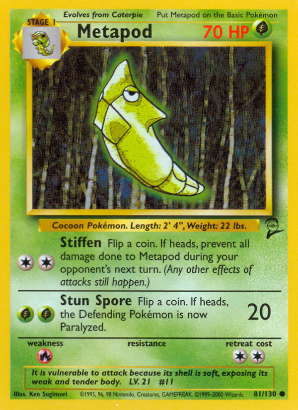 Metapod (81/130) [Base Set 2] | Exor Games New Glasgow