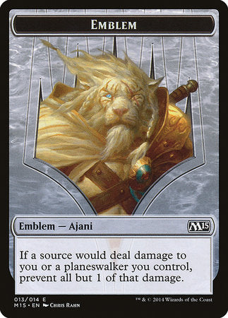 Emblem - Ajani Steadfast [Magic 2015 Tokens] | Exor Games New Glasgow