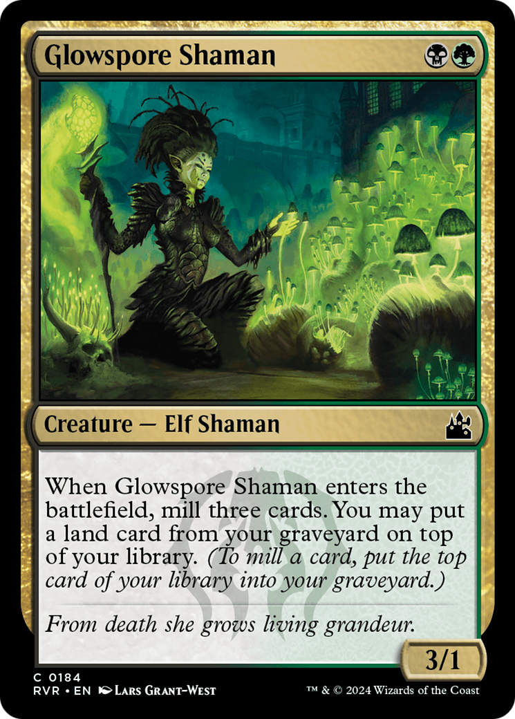 Glowspore Shaman [Ravnica Remastered] | Exor Games New Glasgow